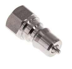 Stainless Steel DN 6.3 Hydraulic Coupling Plug G 1/4 inch Female Threads ISO 7241-1 B D 14.2mm