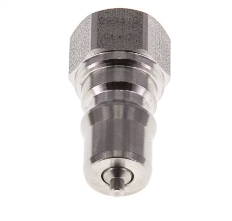 Stainless Steel DN 6.3 Hydraulic Coupling Plug G 1/4 inch Female Threads ISO 7241-1 B D 14.2mm