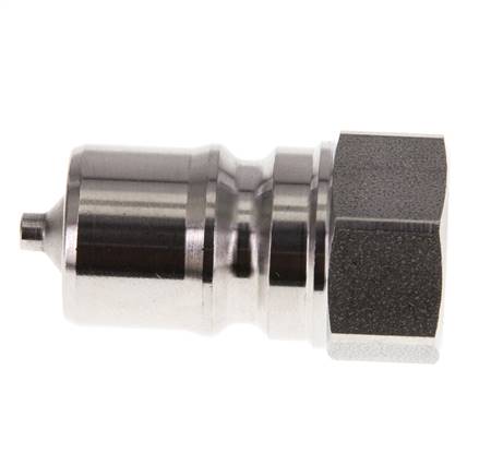 Stainless Steel DN 10 Hydraulic Coupling Plug G 3/8 inch Female Threads ISO 7241-1 B D 19.1mm