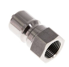 Stainless Steel DN 10 Hydraulic Coupling Plug G 3/8 inch Female Threads ISO 7241-1 B D 19.1mm