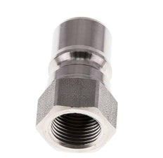 Stainless Steel DN 10 Hydraulic Coupling Plug G 3/8 inch Female Threads ISO 7241-1 B D 19.1mm
