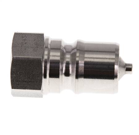 Stainless Steel DN 10 Hydraulic Coupling Plug G 3/8 inch Female Threads ISO 7241-1 B D 19.1mm