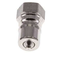 Stainless Steel DN 10 Hydraulic Coupling Plug G 3/8 inch Female Threads ISO 7241-1 B D 19.1mm