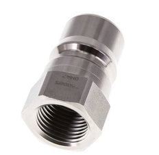 Stainless Steel DN 12.5 Hydraulic Coupling Plug G 1/2 inch Female Threads ISO 7241-1 B D 23.5mm