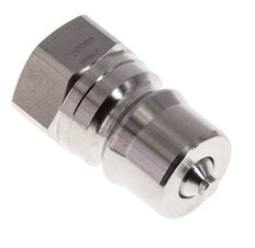 Stainless Steel DN 12.5 Hydraulic Coupling Plug G 1/2 inch Female Threads ISO 7241-1 B D 23.5mm