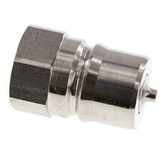 Stainless Steel DN 25 Hydraulic Coupling Plug G 1 inch Female Threads ISO 7241-1 B D 37.8mm