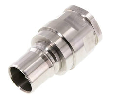 Stainless Steel DN 40 Hydraulic Coupling Plug G 1 1/2 inch Female Threads ISO 7241-1 B D 44.5mm