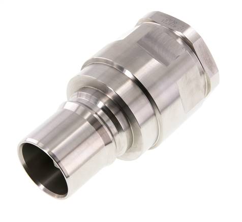 Stainless Steel DN 50 Hydraulic Coupling Plug G 2 inch Female Threads ISO 7241-1 B D 63.2mm
