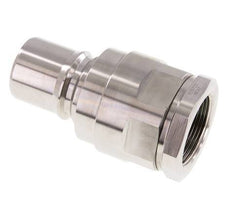 Stainless Steel DN 40 Hydraulic Coupling Plug G 1 1/2 inch Female Threads ISO 7241-1 B D 44.5mm