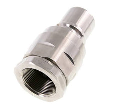 Stainless Steel DN 40 Hydraulic Coupling Plug G 1 1/2 inch Female Threads ISO 7241-1 B D 44.5mm