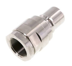 Stainless Steel DN 40 Hydraulic Coupling Plug G 1 1/2 inch Female Threads ISO 7241-1 B D 44.5mm