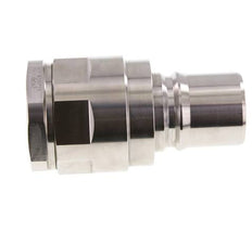 Stainless Steel DN 50 Hydraulic Coupling Plug G 2 inch Female Threads ISO 7241-1 B D 63.2mm