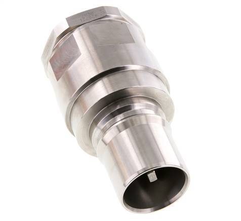 Stainless Steel DN 40 Hydraulic Coupling Plug G 1 1/2 inch Female Threads ISO 7241-1 B D 44.5mm