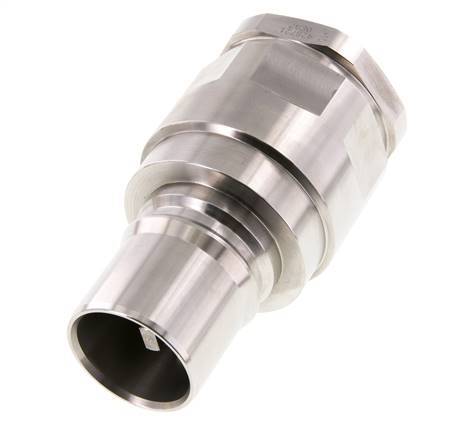 Stainless Steel DN 40 Hydraulic Coupling Plug G 1 1/2 inch Female Threads ISO 7241-1 B D 44.5mm