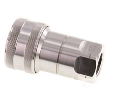 Stainless Steel DN 12.5 Hydraulic Coupling Socket 1/2 inch Female NPT Threads ISO 7241-1 B D 23.5mm