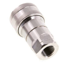 Stainless Steel DN 12.5 Hydraulic Coupling Socket 1/2 inch Female NPT Threads ISO 7241-1 B D 23.5mm