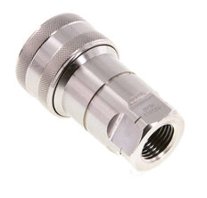 Stainless Steel DN 12.5 Hydraulic Coupling Socket 1/2 inch Female NPT Threads ISO 7241-1 B D 23.5mm
