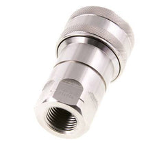 Stainless Steel DN 12.5 Hydraulic Coupling Socket 1/2 inch Female NPT Threads ISO 7241-1 B D 23.5mm