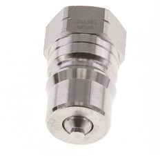 Stainless Steel DN 12.5 Hydraulic Coupling Plug 1/2 inch Female NPT Threads ISO 7241-1 B D 23.5mm