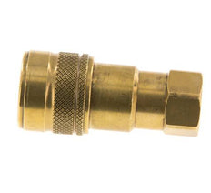 Brass DN 5 Hydraulic Coupling Socket G 1/8 inch Female Threads ISO 7241-1 B D 10.9mm