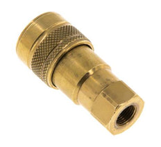 Brass DN 5 Hydraulic Coupling Socket G 1/8 inch Female Threads ISO 7241-1 B D 10.9mm