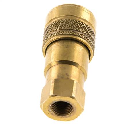 Brass DN 5 Hydraulic Coupling Socket G 1/8 inch Female Threads ISO 7241-1 B D 10.9mm