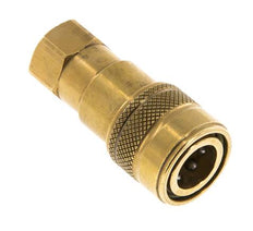 Brass DN 5 Hydraulic Coupling Socket G 1/8 inch Female Threads ISO 7241-1 B D 10.9mm
