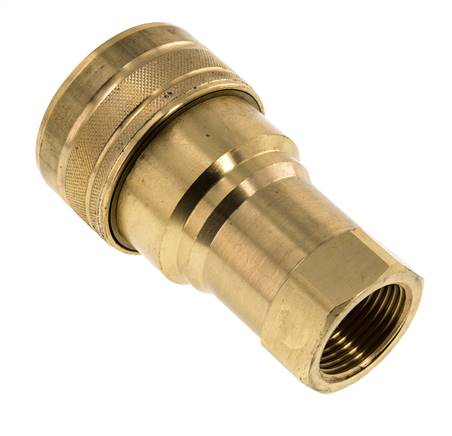 Brass DN 50 Hydraulic Coupling Socket G 2 inch Female Threads ISO 7241-1 B D 63.2mm