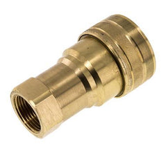 Brass DN 40 Hydraulic Coupling Socket G 1 1/4 inch Female Threads ISO 7241-1 B D 44.5mm