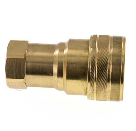 Brass DN 50 Hydraulic Coupling Socket G 2 inch Female Threads ISO 7241-1 B D 63.2mm