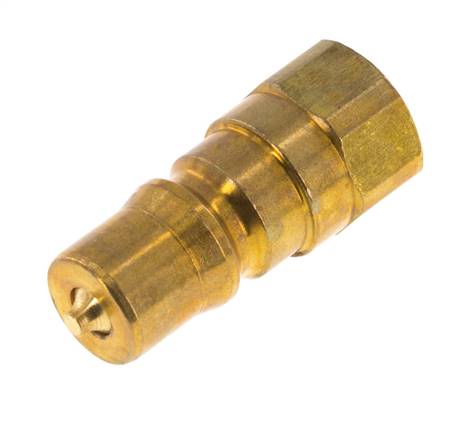 Brass DN 5 Hydraulic Coupling Plug G 1/8 inch Female Threads ISO 7241-1 B D 10.9mm