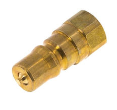 Brass DN 5 Hydraulic Coupling Plug G 1/8 inch Female Threads ISO 7241-1 B D 10.9mm