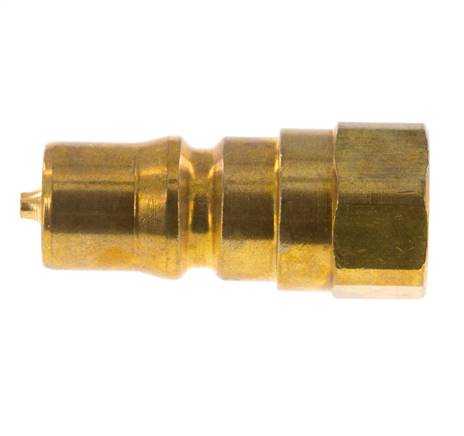 Brass DN 5 Hydraulic Coupling Plug G 1/8 inch Female Threads ISO 7241-1 B D 10.9mm