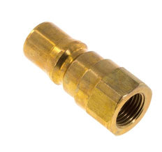 Brass DN 5 Hydraulic Coupling Plug G 1/8 inch Female Threads ISO 7241-1 B D 10.9mm
