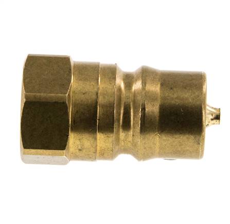 Brass DN 12.5 Hydraulic Coupling Plug G 1/2 inch Female Threads ISO 7241-1 B D 23.5mm