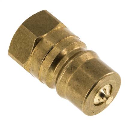 Brass DN 12.5 Hydraulic Coupling Plug G 1/2 inch Female Threads ISO 7241-1 B D 23.5mm
