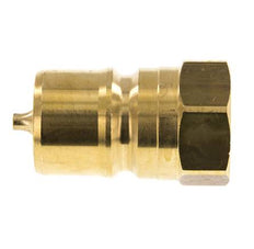 Brass DN 20 Hydraulic Coupling Plug G 3/4 inch Female Threads ISO 7241-1 B D 31.4mm