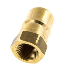 Brass DN 20 Hydraulic Coupling Plug G 3/4 inch Female Threads ISO 7241-1 B D 31.4mm