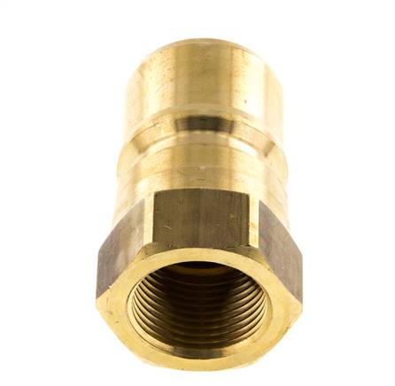 Brass DN 20 Hydraulic Coupling Plug G 3/4 inch Female Threads ISO 7241-1 B D 31.4mm