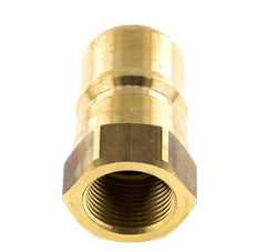 Brass DN 20 Hydraulic Coupling Plug G 3/4 inch Female Threads ISO 7241-1 B D 31.4mm