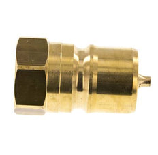 Brass DN 20 Hydraulic Coupling Plug G 3/4 inch Female Threads ISO 7241-1 B D 31.4mm