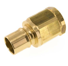 Brass DN 50 Hydraulic Coupling Plug G 2 inch Female Threads ISO 7241-1 B D 63.2mm