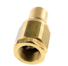 Brass DN 50 Hydraulic Coupling Plug G 2 inch Female Threads ISO 7241-1 B D 63.2mm
