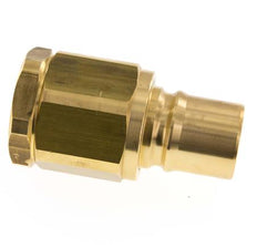 Brass DN 50 Hydraulic Coupling Plug G 2 inch Female Threads ISO 7241-1 B D 63.2mm
