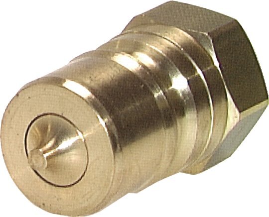 Brass DN 50 Hydraulic Coupling Plug G 2 inch Female Threads ISO 7241-1 B D 63.2mm