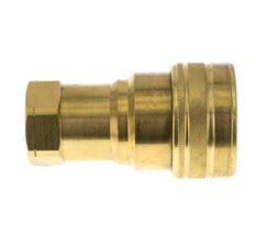 Brass DN 40 Hydraulic Coupling Socket 1 1/2 inch Female NPT Threads ISO 7241-1 B D 44.5mm