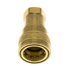 Brass DN 40 Hydraulic Coupling Socket 1 1/2 inch Female NPT Threads ISO 7241-1 B D 44.5mm