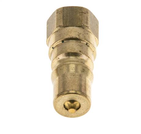 Brass DN 5 Hydraulic Coupling Plug 1/8 inch Female NPT Threads ISO 7241-1 B D 10.9mm