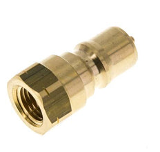 Brass DN 6.3 Hydraulic Coupling Plug 1/4 inch Female NPT Threads ISO 7241-1 B D 14.2mm