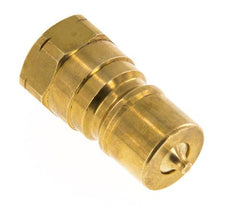 Brass DN 10 Hydraulic Coupling Plug 3/8 inch Female NPT Threads ISO 7241-1 B D 19.1mm